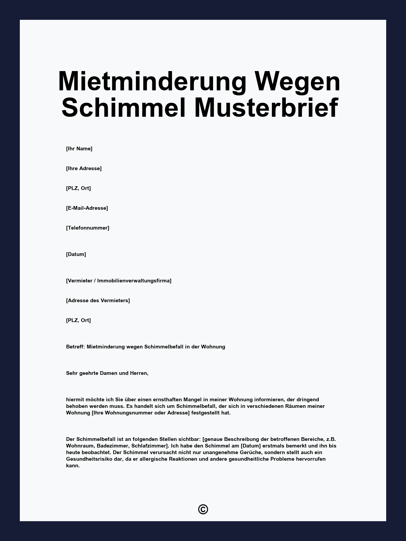 Mietminderung Keller Schimmel