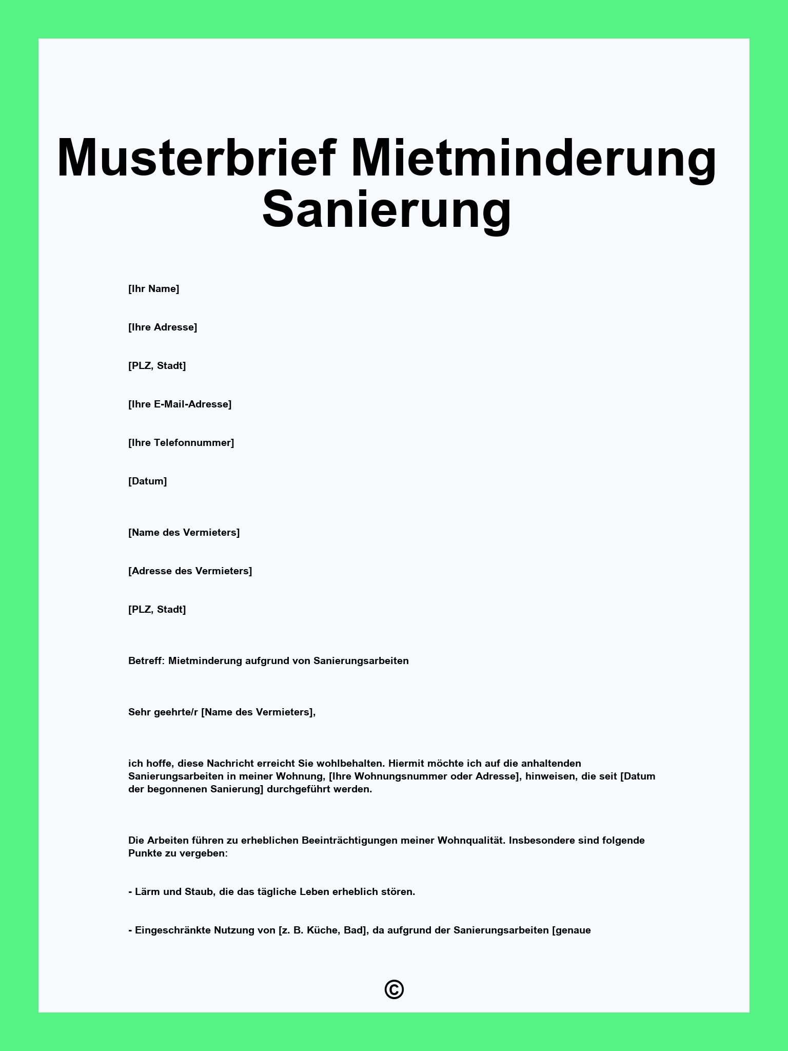 Mietminderung Durch Baulrm